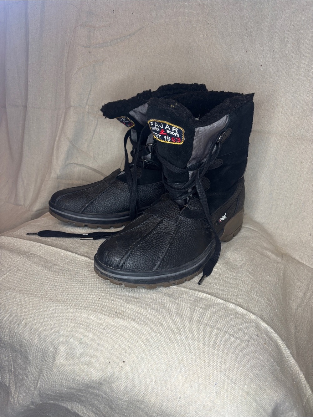 Pajar Black Insulated Rain & Snow Boots